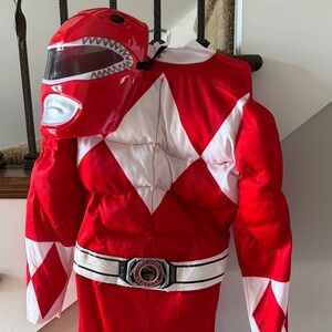 Red and White Kids Power Ranger Costume